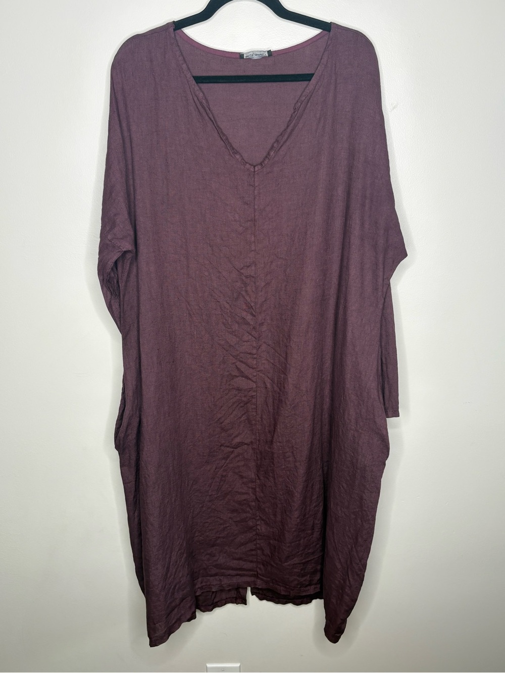 Made in Italy 100% Linen Purple Dress